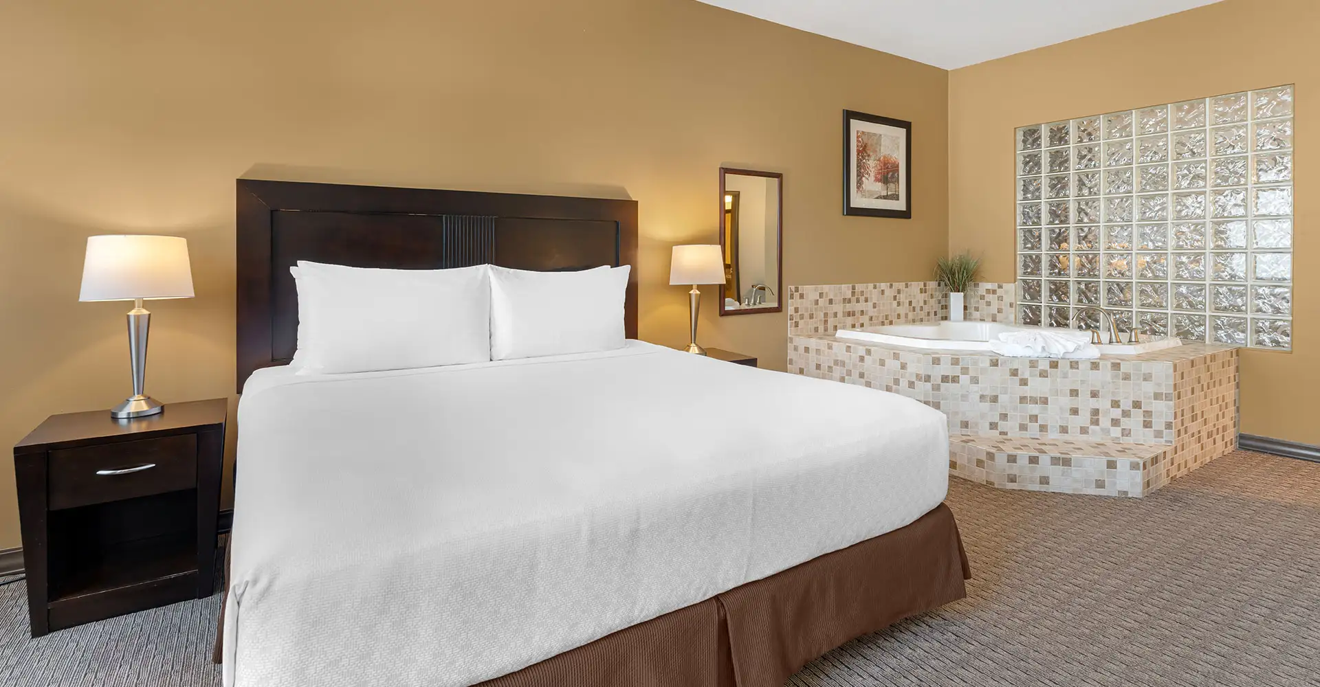 Jetted Tub 1 King Bed