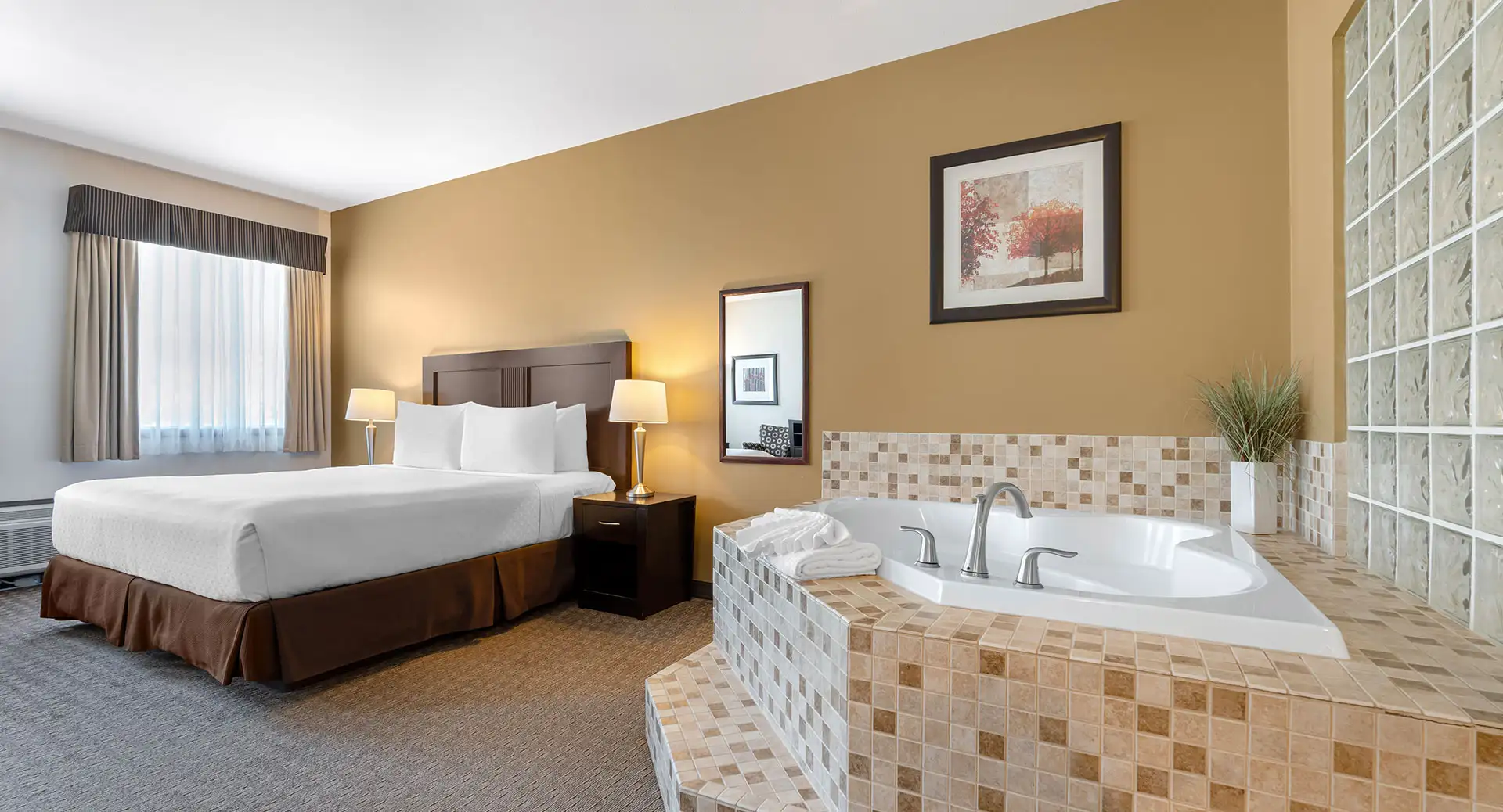 Jetted Tub Room 1 King Bed 1